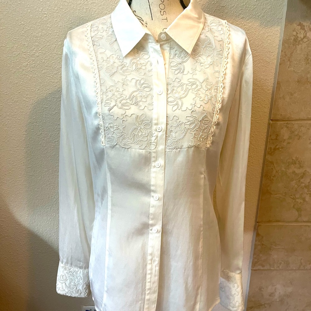 Reba White blouse